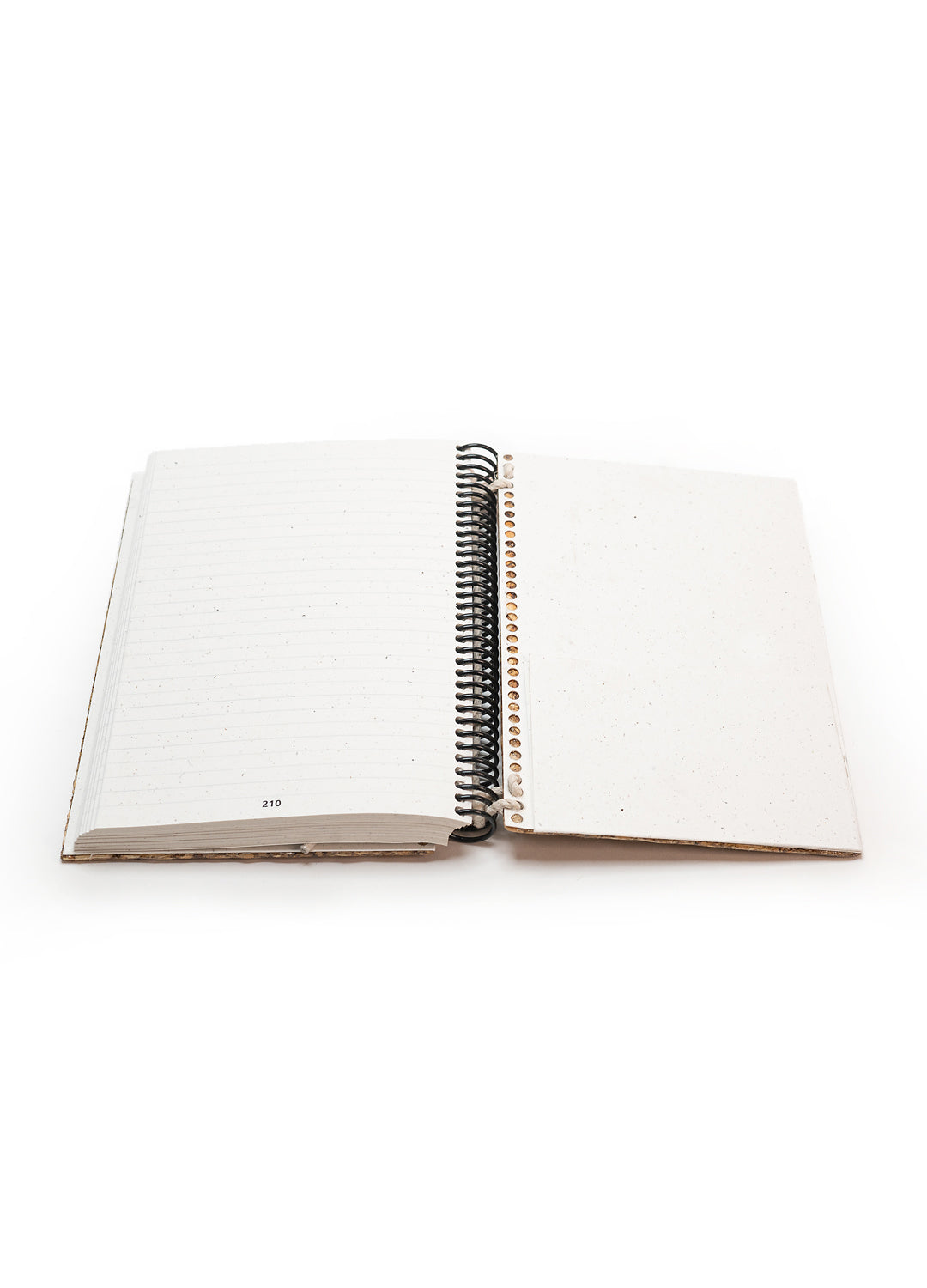 Environmentally conscious journal made with 25% hemp and 75% recycled paper